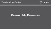 Canvas - Help Resources